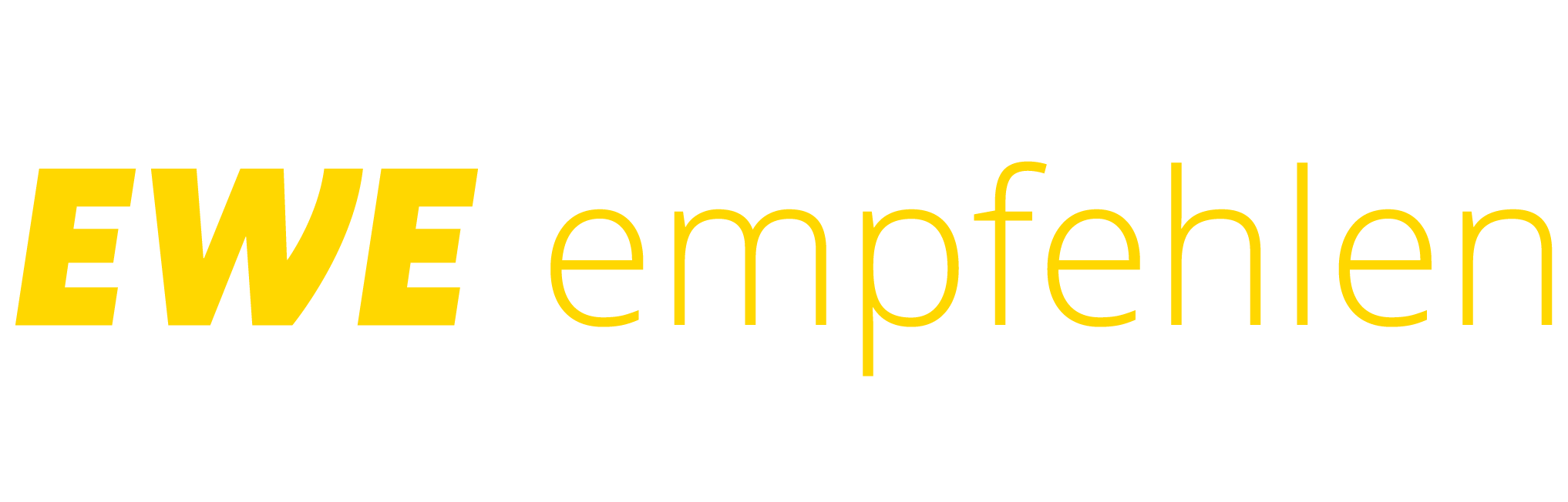 Die Freundschaftswerbung von EWE EWE empfehlen